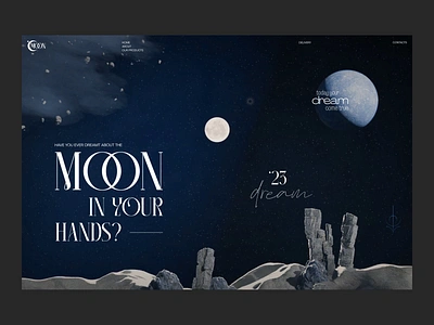 Moon Light Vol.2 // E-Commerce 3d animated animation blacklead blacklead studio e commerce home page lamp landing main moon motion graphics shop space store transition ui web website