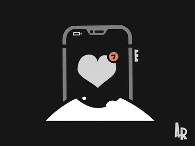 Eye of See Illu battery design eye eyeball heart illu illustration illustrator notification phone rosek texture vector