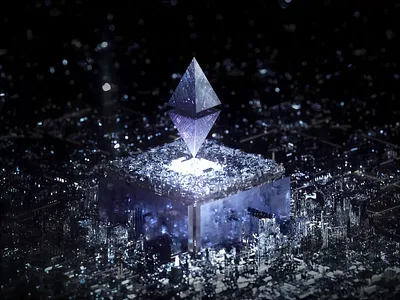Ethereum sci-fi city 3d 3d illustration 3dsmax animation blender branding c4d design graphic graphic design illustration illustration art illustration digital logo motion graphics render typography ui ux vector