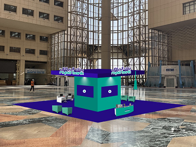 Graduation Stage 3D - KSU & Riyad Bank 3d design stage