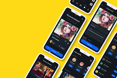 NFT Web UI app design app mockup app ui app ui design crypto crypto app crypto ui landing page logo design mockup design nft app nft app ui nft ui ui uiux user interface web app design web app ui web design web ui