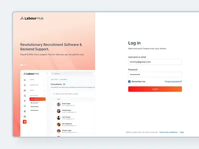 Labour Hub add users color tokens components design system form form builder login side bar table dropdown tags and dropdown ui user permissions ux