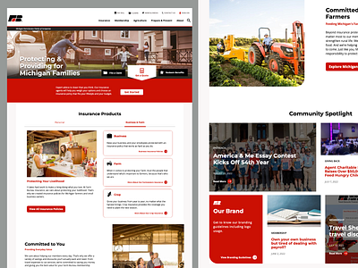 Michigan Farm Bureau Website web design