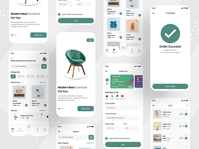 Furniture mobile app ui design chair e commerce app e shop furniture app furniture mobile shop app furniture shop furniture ui interior logo minimalist mobile app mobile ui design online shopping product design tabel ui ui design ui ux