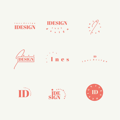 Feminine logo brand design brand identity branding branding and identity design feminine logo graphic design logo logo variations logos