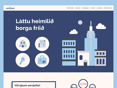 Lyklaskipti branding design graphic design illustration logo ui ux web design