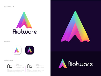 Branding logo design for tracking software company a a letter logo abstract app brand design brand identity branding data engineers gradient intelligence logo logo branding logo design logo designer logotype modern software tracking system trending