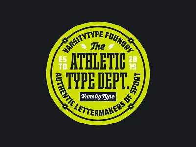 Hello, dribbble! badge branding design font font design graphic design logo sports typography