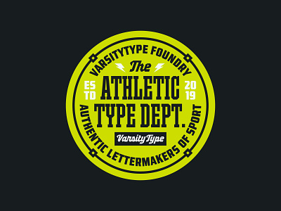 Hello, dribbble! badge branding design font font design graphic design logo sports typography