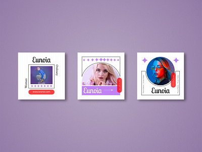 EUNOIA - Brand Instagram Template brand branding design graphic design instagram template layout product design socialmedia