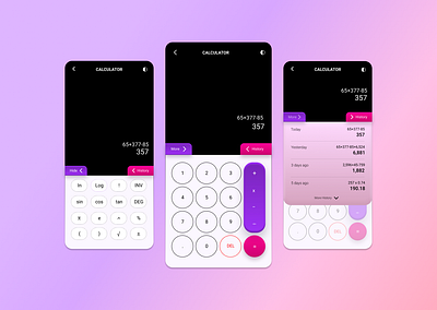 Basic Calculator Mobile UI 3d aestheticdesign branding calculatorui dailyui design figma minimal mobileui ui uidesign uiux usabledesign