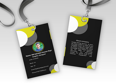 Id card 01 cards design graphic design id card id card design id cards illustration illustrator