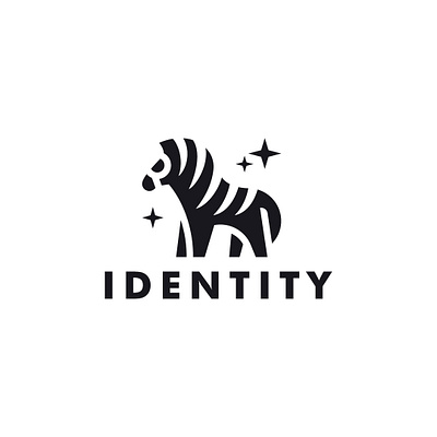 Simple Zebra Logo animation brand branding design graphic design illustration logo logo design simple vector