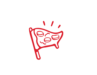 Pizza flag branding cute design flag food graphic design idea logo pizza pizza shop