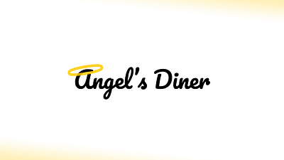 Angel's Diner logo typography