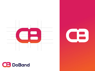 D+B Logo Design-DoBand Logo branding branding identity business logo db letter logo db logo ecommerce gradient logo graphic design illustration letter mark logo logo design modern logo nafiur1