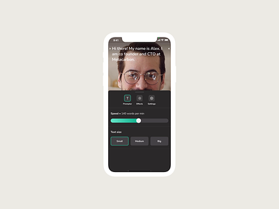 Maeker – The teleprompter & video editor app editor mobile product design teleprompter ui ux