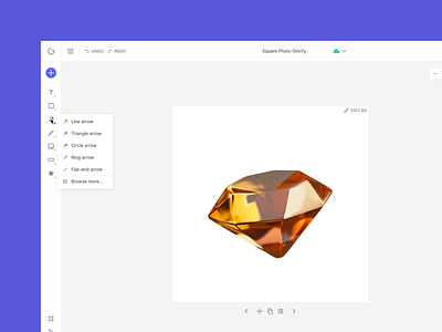 Glorify – Online Images Editor Tools clean design drawing editor interactions layout minimal navigation online photoshop ui ux