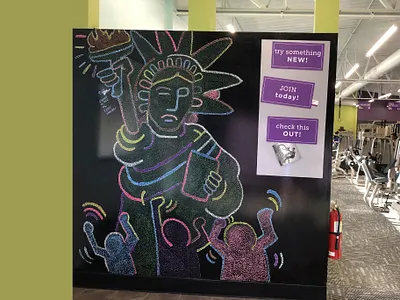 Mural for ATF freehand illustration liquid charcoal mural steve mckinnis stevemckinnis.com stipple stippling