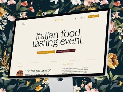 Rocco ⭐️ Restaurant branding drink duall food italian layout lisbon luxury portugal restaurant rocco ui ux web website