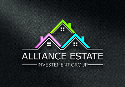 Alliance Estate Logo Design alliance estate logo alliance real estate logo homes logo design logo design logo designer real estate logo