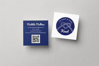 To Have & Have Knot business card mockup