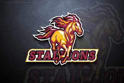 BLRA Stallions Athletic Logo athletic basketball branding design football graphic design horse illustration logo mascott school athletics softball sports stallion team team brand vector volleyball