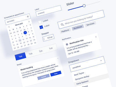 UI Components application ui component dashboard design interface ios ui ux webapp