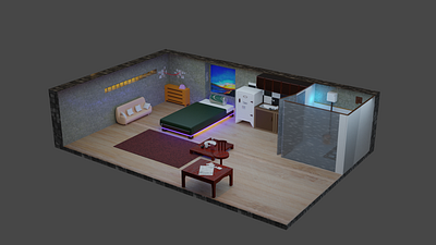 3D Apartment in BLENDER