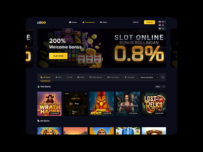 Ui/UX design for casino game casino design gambling game ui uiux