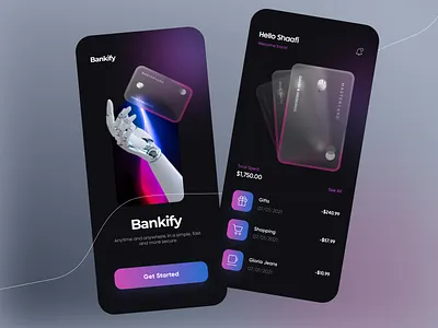 Finance / Digital Banking App 3d app design app design 2021 banking app branding card digital banking app finance finance app minimal mobile app design mobile ui modern banking app money trendy design ui ui ux uidesign