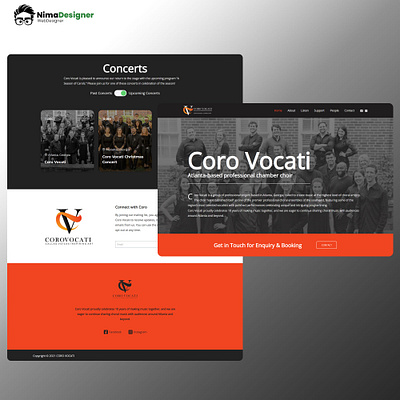 Music Band Website design music band ui ux web design wordpress