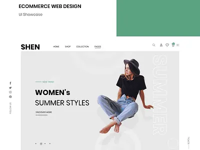 SHEN Ecommerce web Design ui web design ecommerce