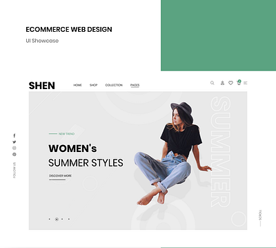 SHEN Ecommerce web Design ui web design ecommerce