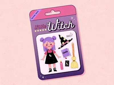 Little Witch brazil cute design drawing eliismon illustration wicca witch