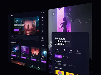 NFT App for iPad best nft design best nft website nft nft app nft art nft art work nft artist nft collection nft collector nft community nft gallery nft investor nft landing nft magazine nft marketplace nft website nfts qclay