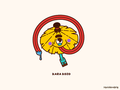 Kara Kozo cute folklore gumi japanese kawaii vector yokai