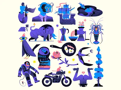 Crocodile Beer beercan bull butt character crocodile freedom gerhard van wyk illustration lobster mermaids photoshop vitality