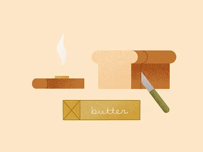 Peachtober - Rise flat illustration illustration procreate texture