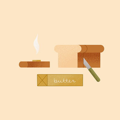 Peachtober - Rise flat illustration illustration procreate texture