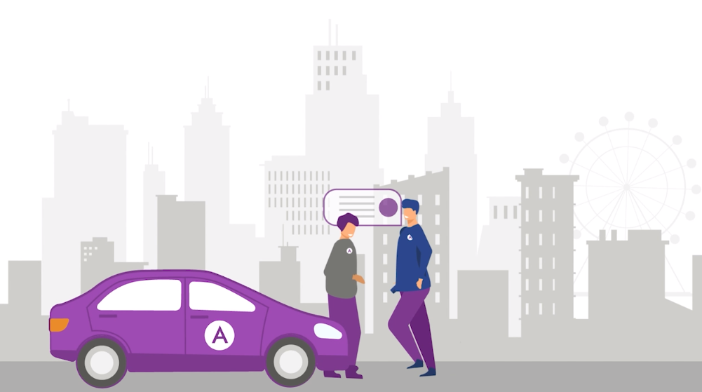 Animation for service for autopark animation for application graphic design motion graphics