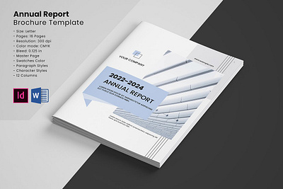 Annual Report Template annual report annual report brochure annual report design annual report template bifold brochure business brochure clean company brochure company profile corporate brochure corporate design creative brochure creative proposal indesign template minimal modern ms word report report brochure report template