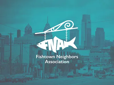 Fishtown Neighbors Association brand branding city civil committee community development fish fishtown illustration inspiration logo logotype non profit organization philadelphia signage type typography urban