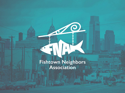 Fishtown Neighbors Association brand branding city civil committee community development fish fishtown illustration inspiration logo logotype non profit organization philadelphia signage type typography urban