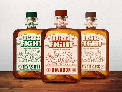 BAR FIGHT Concepts bourbon branding craft design graphic design illustration packaging rye type typography whiskey