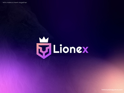 Lion modern logo design abstract branding crypto design ecommerce lion logo logo design logo designer mark web