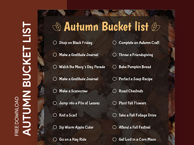 Must-Try Fall Bucket List Free Google Docs Template bucket bucketlist check checklist docs fall goals google leaf fall list printing template templates to do to do list wishlist