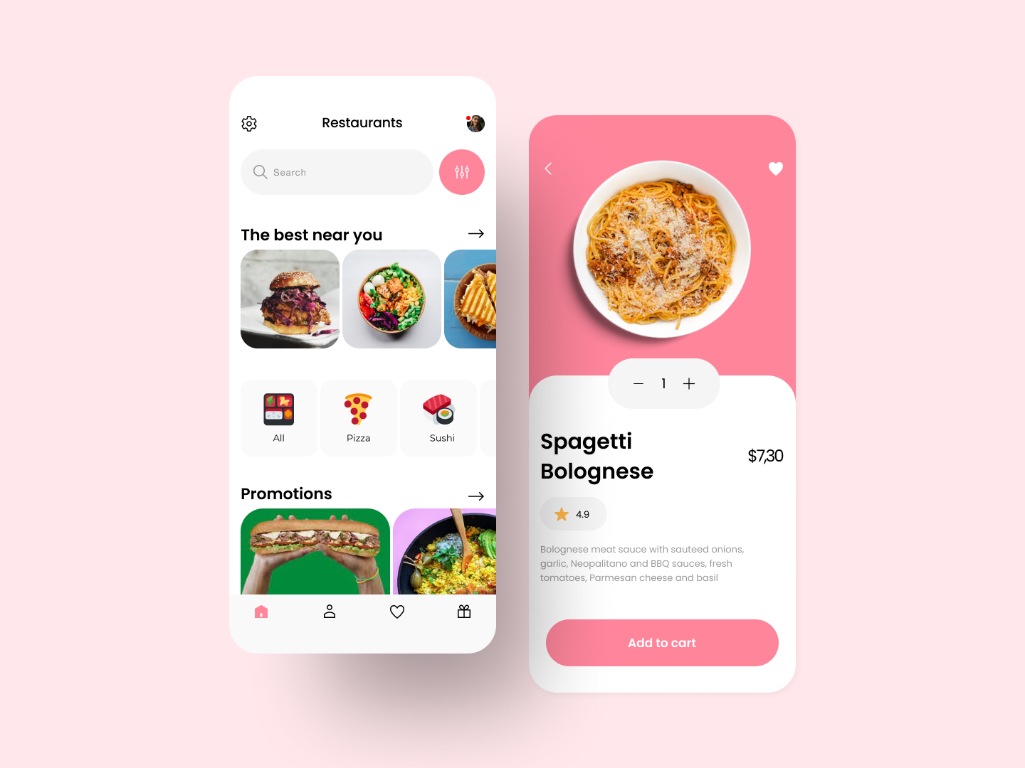 FOOD MENU. DAILY UI 043 by Irina Dyuzheva on Dribbble