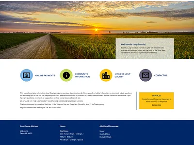 County Website Redesign branding design graphic design interaction design logo mobile design redesign ui ux vector web design