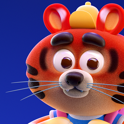 TIGRE 3d c4d character illustration octane render tiger tigre.